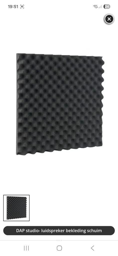 Te koop geluidsisolatie BIEDEN BIEDEN, Doe-het-zelf en Verbouw, Isolatie en Afdichting, Zo goed als nieuw, Overige materialen