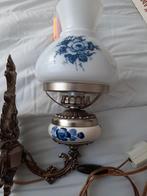 Delfsblauw wandlamp en een grenen, Ophalen of Verzenden