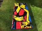 Kunst, Badlaken afdruk werk van Herman Brood, proefdruk, Verzamelen, Ophalen, Nieuw