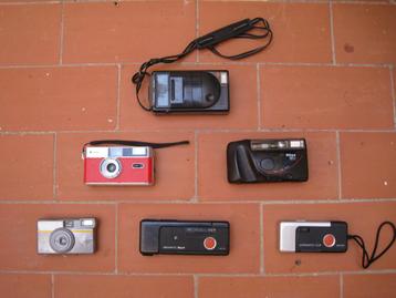 zes fotocamera's, 3x Agfa, 1 x Nikon, 1x Chinon, 1x Kodak beschikbaar voor biedingen