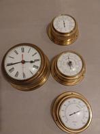 Messing Scheepsklok, Barometer, Thermometer, Hygrometer Set, Ophalen of Verzenden