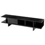 Eichholtz TV meubel Guerroro zwart met lades, Eikenhout, Ophalen of Verzenden, Zo goed als nieuw, 200 cm of meer