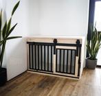 Luxe & stevige houten hondenbench meubelen, Ophalen of Verzenden, Nieuw