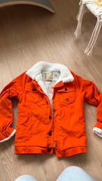Jas carlijnq rib oranje nieuw 140 146, Jongen of Meisje, Nieuw, Ophalen of Verzenden, CarlijnQ
