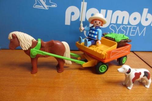 manege boerderij 3118 kinderen pony kar koets ponywagen, Kinderen en Baby's, Speelgoed | Playmobil, Zo goed als nieuw, Complete set