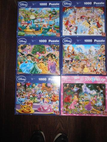6x    Disney puzzle beschikbaar voor biedingen
