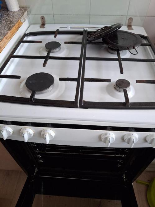 Inventum gasfornuis met elektrische oven, Witgoed en Apparatuur, Fornuizen, Gebruikt, Vrijstaand, Gas, 4 kookzones, 85 tot 90 cm