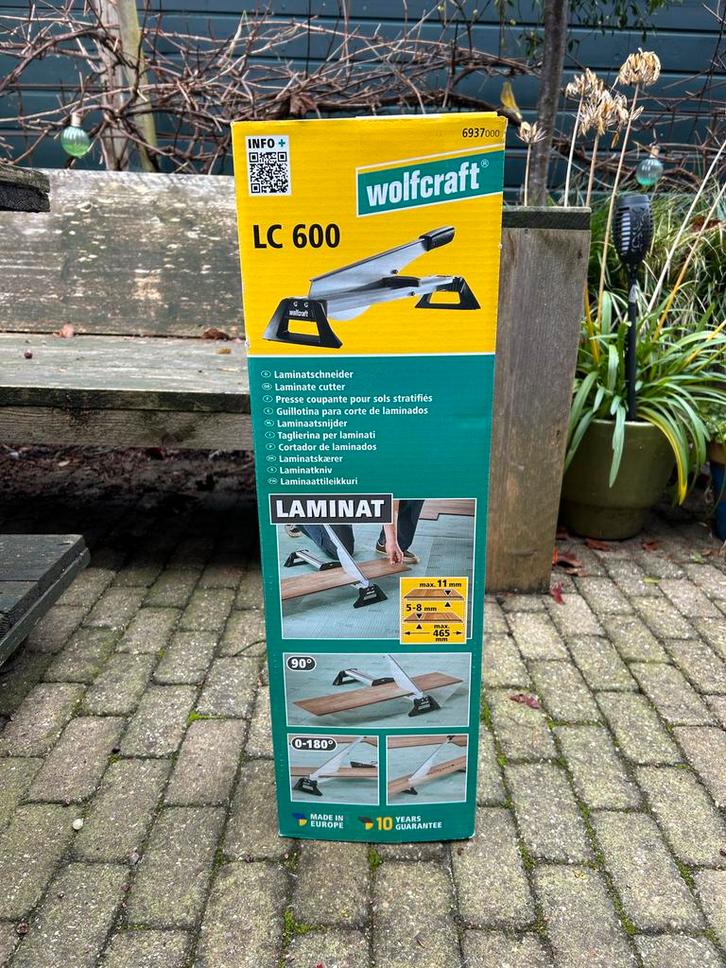 Wolfcraft LC 600 Laminaatsnijder te huur., Doe-het-zelf en Verbouw, Gereedschap | Handgereedschap, Zo goed als nieuw, Ophalen