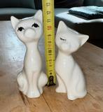 Twee kattenbeeldjes, Verzamelen, Beelden en Beeldjes, Ophalen, Gebruikt, Dier