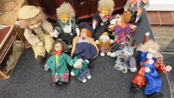 Complete verzameling clowns, partij clown poppen. beschikbaar voor biedingen
