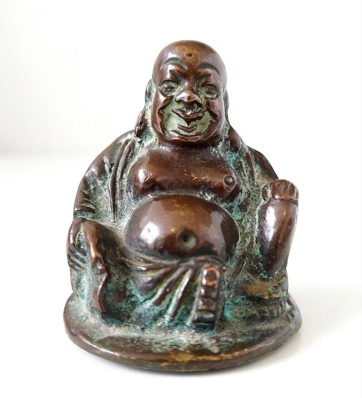 Antiek Bronzen Buddha Boedha Boeddha Beeldje Brons, Antiek en Kunst, Kunst | Niet-Westerse kunst, Verzenden