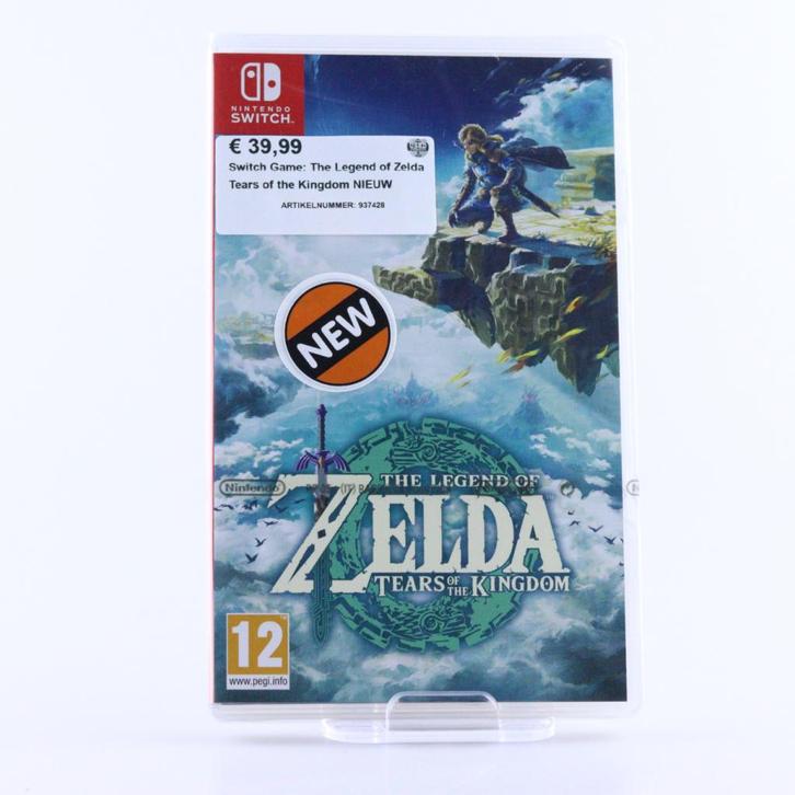 Switch Game: The Legend of Zelda Tears of the Kingdom NIEUW, Spelcomputers en Games, Spelcomputers | Nintendo Switch, Nieuw