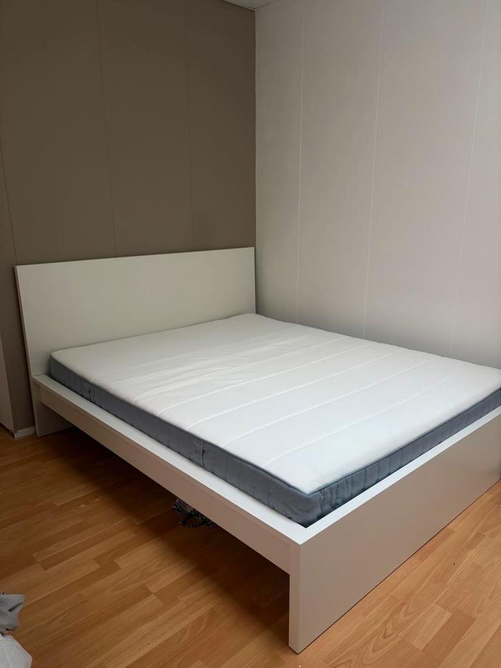 Tweepersoonsbed 160x200, Huis en Inrichting, Slaapkamer | Bedden, Tweepersoons, 160 cm, Hout, Ophalen