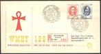 Nederland FDC E44 Met Adres, Psychologie 1960, Ophalen of Verzenden, Beschreven, Nederland