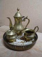 Koperen setje met gravure., Ophalen of Verzenden, Koper