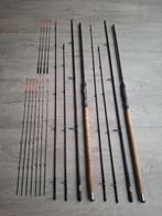 2x Tricast 3500 Feederhengels eigenbouw Ton Temming, Watersport en Boten, Ophalen of Verzenden, Gebruikt, Werphengel