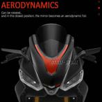 OTILLI Verstelbare Draaibare Zijspiegels Aprilia RS660/RSV4, Motoren, Ophalen of Verzenden