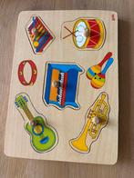 Goki geluiden puzzel instrumenten, Kinderen en Baby's, Ophalen of Verzenden, Gebruikt, 6 maanden tot 2 jaar, Van hout