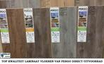 Pergo Laminaat Gekalk Taupe Eiken 8mm 4V-groev, Ophalen of Verzenden, Laminaat, Bruin, 75 m² of meer