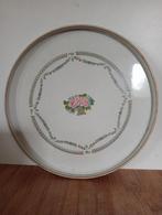 Melamine Dienblad met Bloemen, Huis en Inrichting, Woonaccessoires | Dienbladen, Ophalen of Verzenden, Gebruikt, Rond, Kunststof