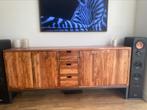 Hout dressoir met epoxy, Ophalen, Zo goed als nieuw, 25 tot 50 cm, 150 tot 200 cm