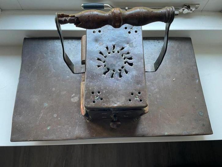 Antieke Koperen voetstoof, Antiek en Kunst, Antiek | Keukenbenodigdheden, Ophalen