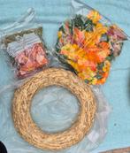 Herfst Knutselpakket - DIY Krans Materialen, Hobby en Vrije tijd, Knutselen, Ophalen of Verzenden, Nieuw, Materiaal