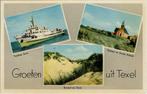 ANSICHTKAART TEXEL GROETEN UIT 1952, Verzenden, 1940 tot 1960, Gelopen, Waddeneilanden