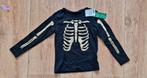Longsleeve zwart met gouden skelet Halloween 98-104 nieuw, Ophalen of Verzenden, Zo goed als nieuw, Meisje, Shirt of Longsleeve