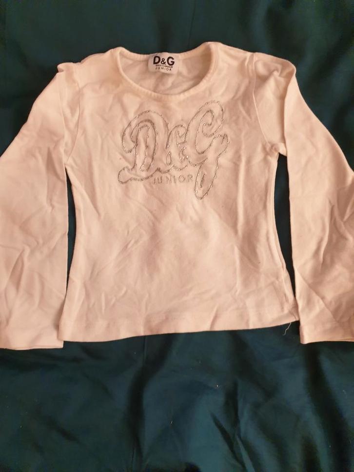 D&G DOLCE&GABBANA longsleeve 98 / 104, Kinderen en Baby's, Kinderkleding | Maat 98, Gebruikt, Meisje, Shirt of Longsleeve, Ophalen of Verzenden