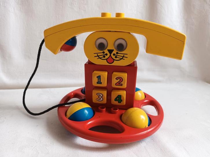 Vintage Duplo set 2070 telefoon Rabbit Ring-Me Telephone, Kinderen en Baby's, Speelgoed | Duplo en Lego, Zo goed als nieuw, Duplo