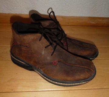 Twinlife schoenen maat 41 heren enkel veter bruin echt leer beschikbaar voor biedingen