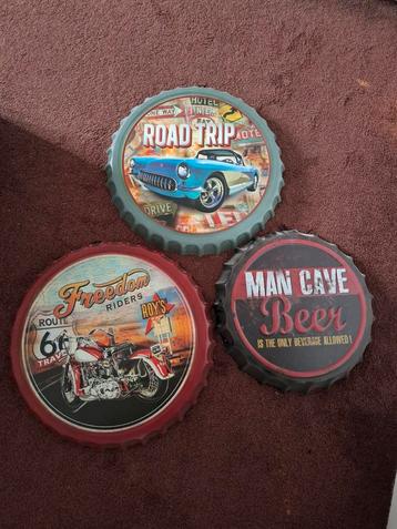 Stoere Wandborden - Man Cave, Road Trip, Route 66 beschikbaar voor biedingen