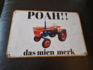Poah das mien merk Fiat 300 reclamebord beschikbaar voor biedingen
