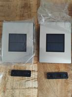 2x Nieuwe Solar Wandlampen - Buitenverlichting, Tuin en Terras, Buitenverlichting, Zonne-energie, Licht-donker-sensor, Minder dan 50 watt