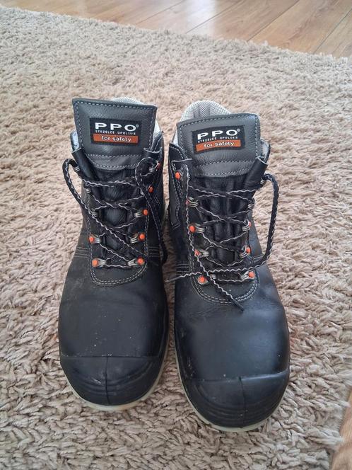 PPO Veiligheidsschoenen werkschoenen - Maat 45, Kleding | Heren, Schoenen, Gedragen, Werkschoenen, Zwart, Ophalen of Verzenden