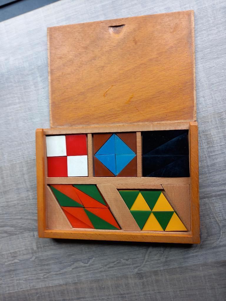 Mozaiek in Houten Doos (Professioneel Schoolmateriaal), Kinderen en Baby's, Speelgoed | Educatief en Creatief, Gebruikt, Ophalen of Verzenden
