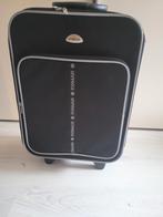 Stevige stoffen koffer, handbagage, Ophalen, Wieltjes, Minder dan 50 cm, Zo goed als nieuw