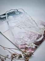 Vintage Walther Glas fruitschaal - Tulpen motief, Huis en Inrichting, Woonaccessoires | Schalen en Manden, Ophalen of Verzenden