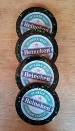 4 Heineken onderzetters van Epoxy, Ophalen of Verzenden, Nieuw, Glas of Kopje