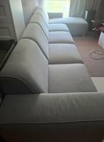 Grote Grijze Hoekbank met Liggedeelte, Ophalen of Verzenden, Gebruikt, Vierpersoons of meer