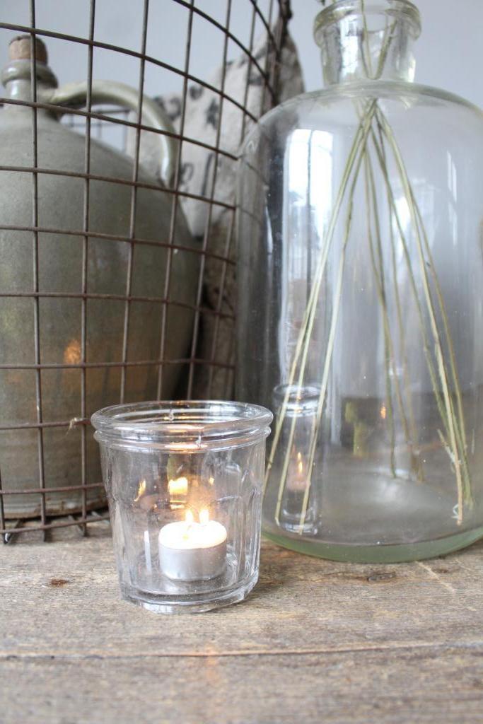 Oude Franse brocante confiturepot Nr.5 *Pronck & Praal*, Antiek en Kunst, Curiosa en Brocante, Ophalen of Verzenden