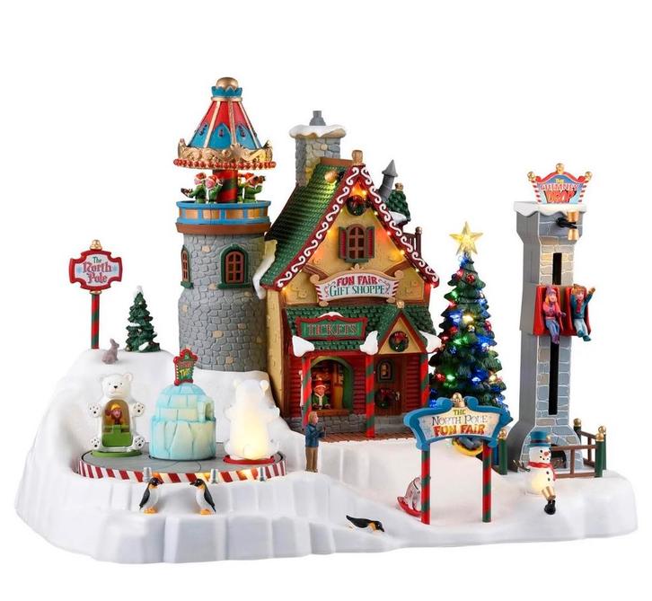 Lemax - the nort pole fun fare, Diversen, Kerst, Zo goed als nieuw, Ophalen of Verzenden