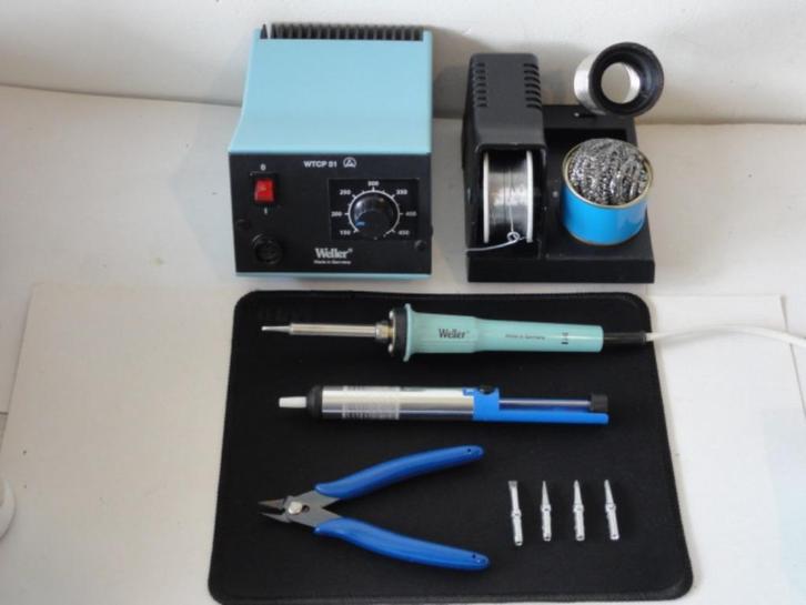 WELLER WTCP 51 SOLDEERSTATION+SUPER SOLDEERBOUT+ EXTRA,s, Hobby en Vrije tijd, Elektronica-componenten, Zo goed als nieuw, Ophalen of Verzenden