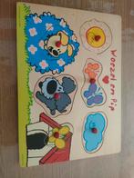Houten puzzel van Woezel en Pip, Ophalen of Verzenden, Minder dan 10 stukjes, Gebruikt