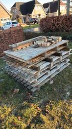 Stapeltje pallets, Doe-het-zelf en Verbouw, Hout en Planken, Ophalen, Gebruikt, Pallet, Minder dan 200 cm