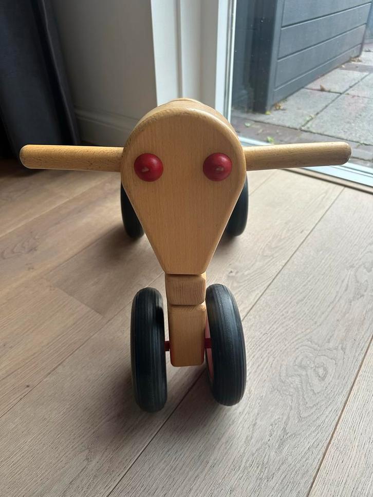 Van Dijk Toys Houten Loopfiets, Kinderen en Baby's, Speelgoed | Buiten | Voertuigen en Loopfietsen, Gebruikt, Loopfiets, Ophalen