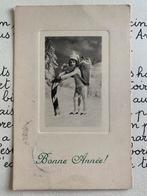 1913 Bonne Année - Geluk - klaver 4 hoefijzer zakjes geld II, Ophalen of Verzenden, Voor 1920, Gelopen, Feest(dag)