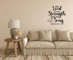Christelijke muursticker wandtekst the Lord is my song