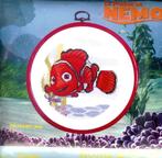 Cado koopje disney borduurpakket, nemo met lijst, Hobby en Vrije tijd, Ophalen of Verzenden, Nieuw, Handborduren, Borduurpakket